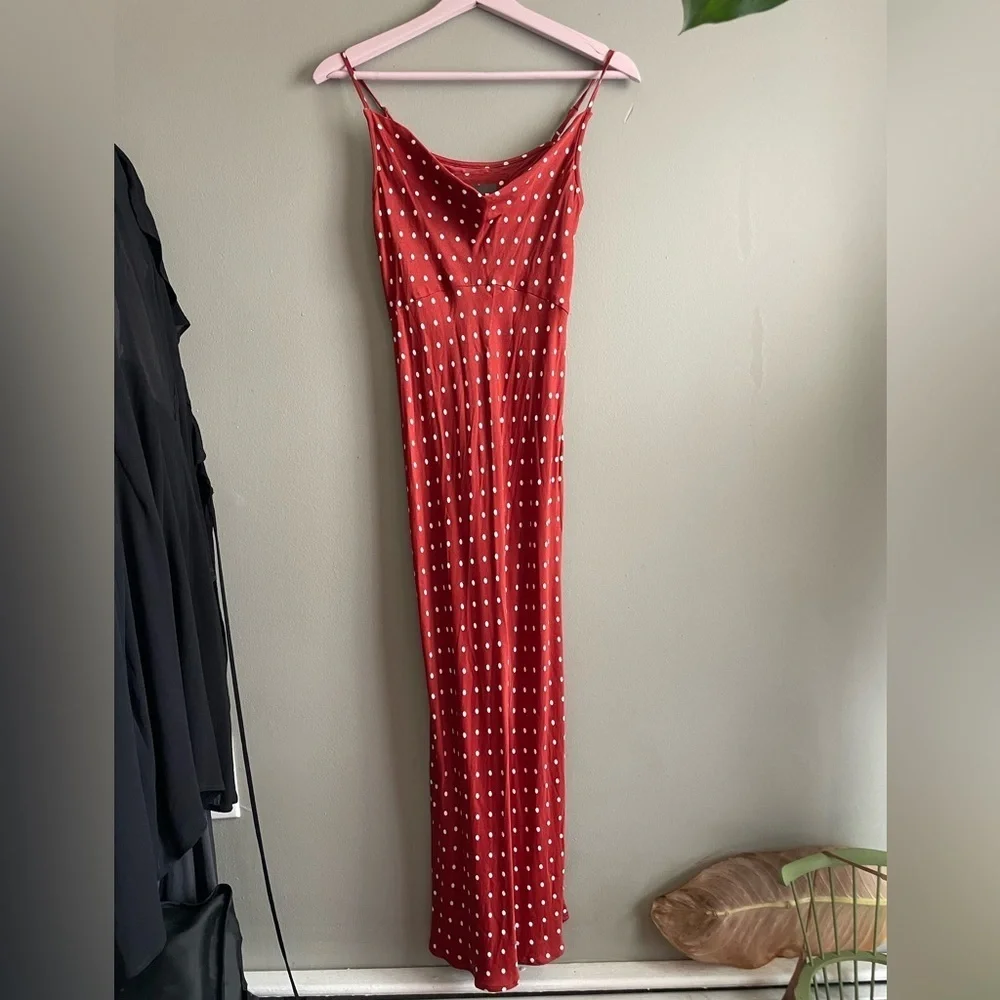 Anthropologie Red and White Polka Dot Dress - Picture 1 of 6